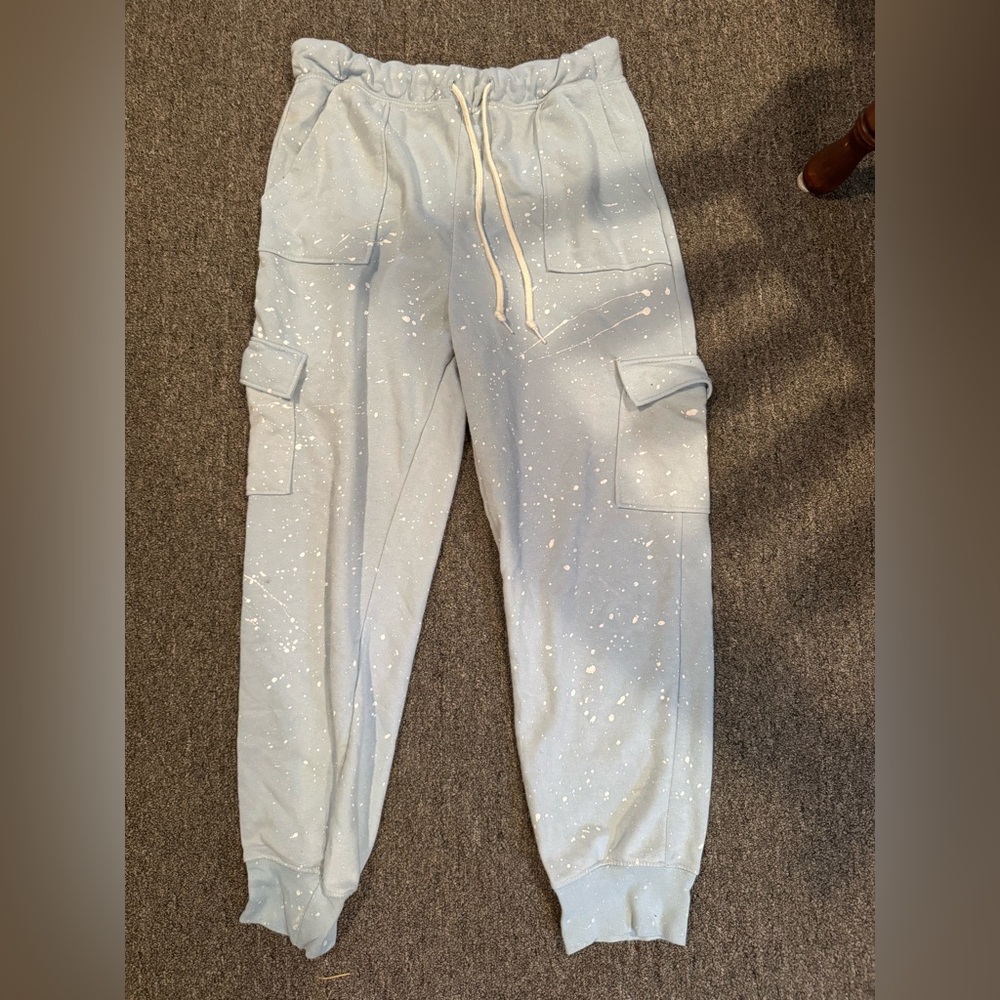 No Boundaries Light Blue Cargo Joggers